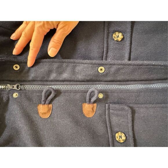 Carters 3T navy blue boys navy blue peacoat hooded coat toggle - Picture 7 of 7